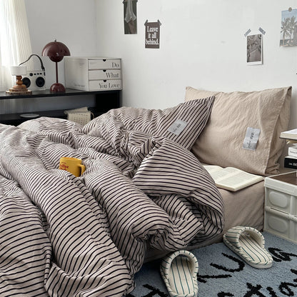 Minimalist Stripe Bedding Collection - WhisperLinens
