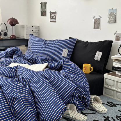 Minimalist Stripe Bedding Collection - WhisperLinens