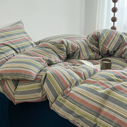 Washed Soft Stripe & Check Bedding Collection