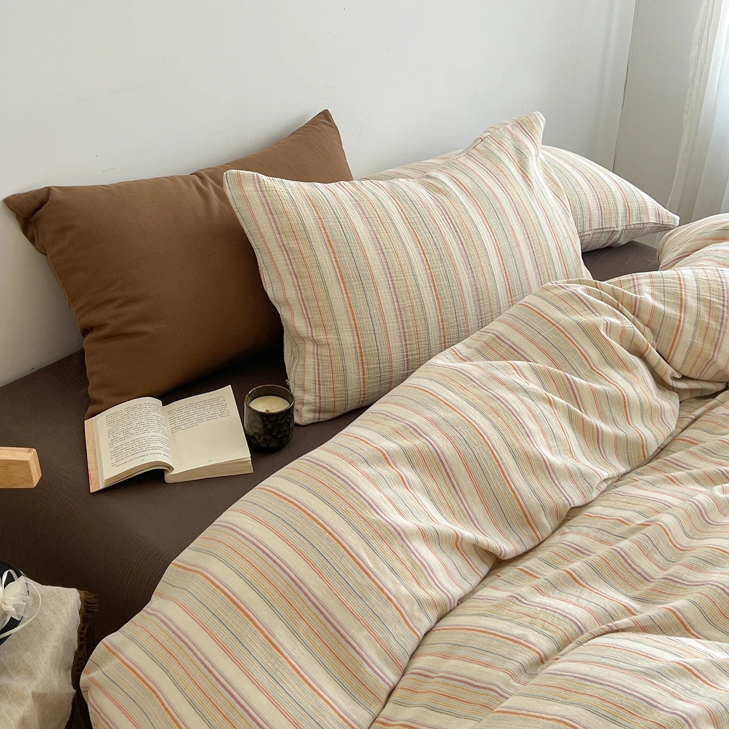 Washed Soft Stripe & Check Bedding Collection