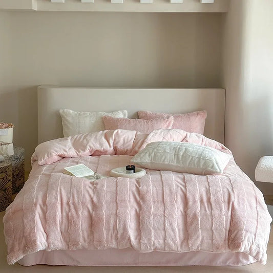 Winter Wonderland Bedding Set / Soft Pink (Option 1)