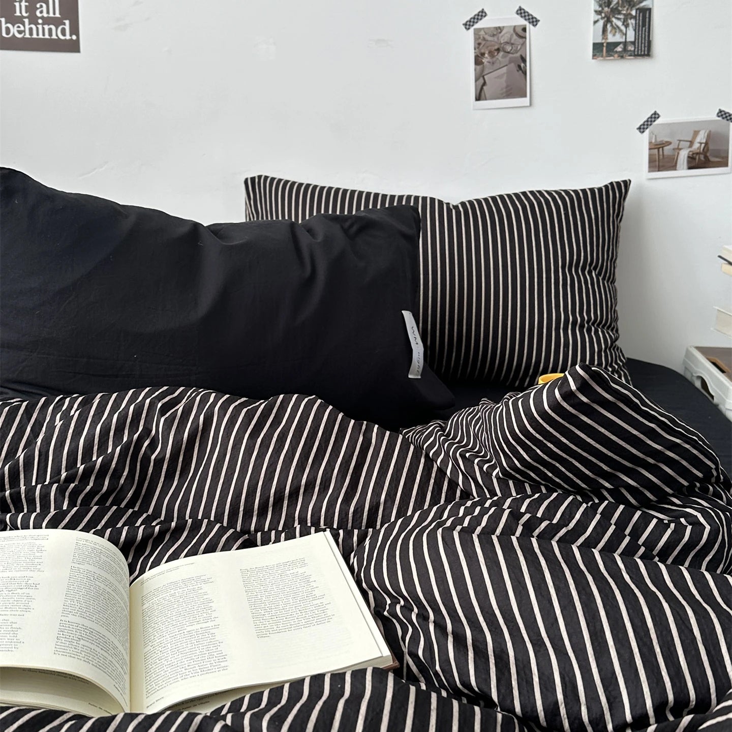 Minimalist Stripe Bedding Collection - WhisperLinens