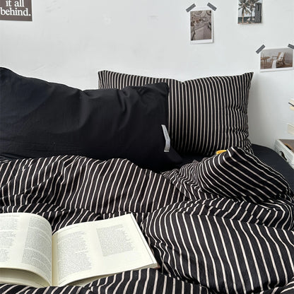 Minimalist Stripe Bedding Collection - WhisperLinens