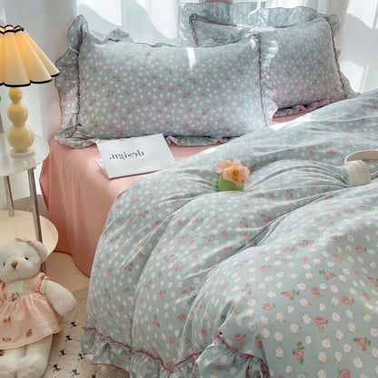 Rose Cottage Floral Ruffle Bedding Collection