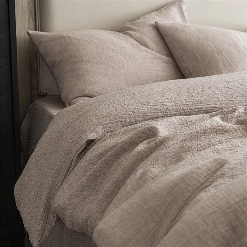 Rustic Comfort Bedding Set / Muted Ash Gray