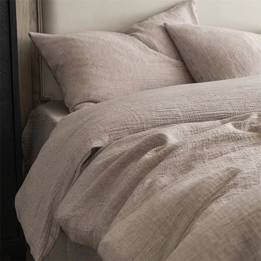 Rustic Comfort Bedding Set / Mauve Taupe