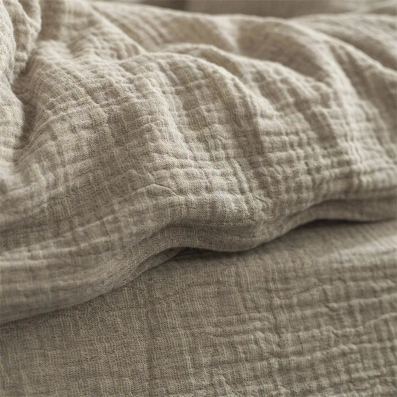 Rustic Comfort Bedding Set / Muted Ash Gray