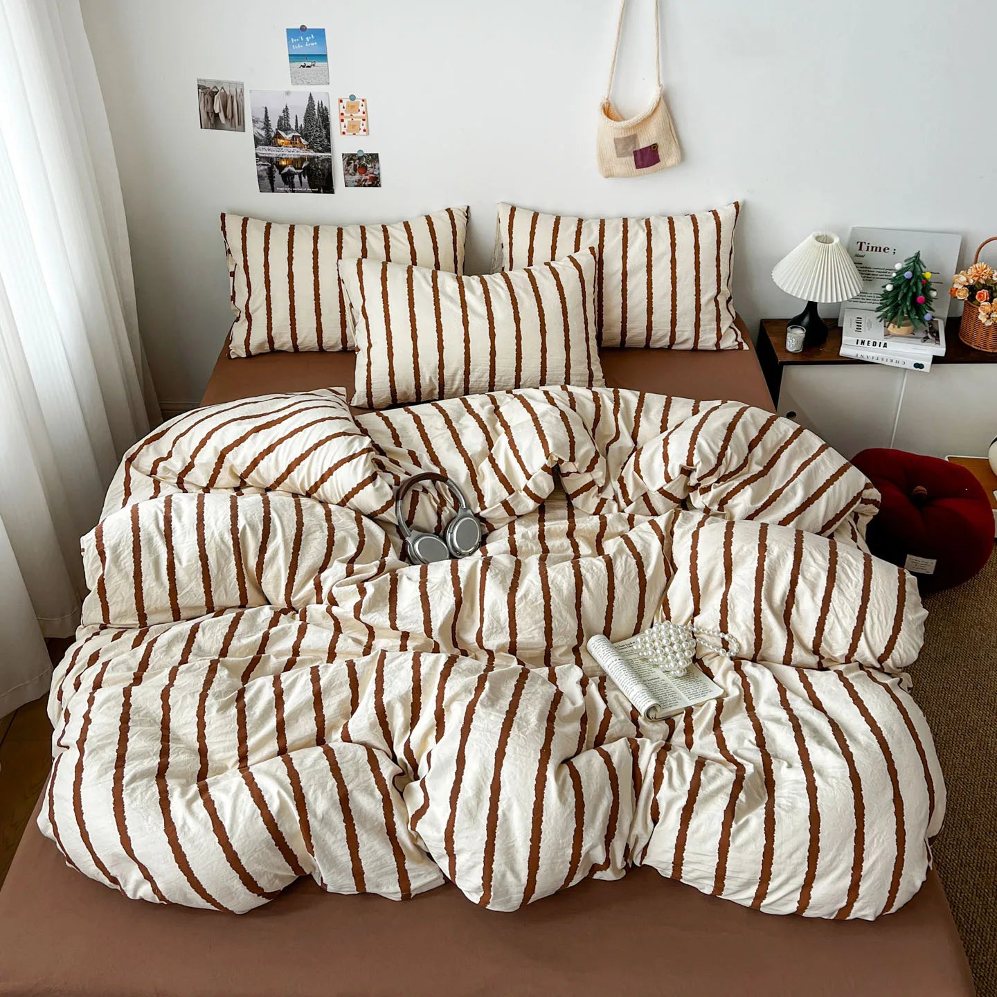 Relaxed Stripe Bedding Collection - WhisperLinens