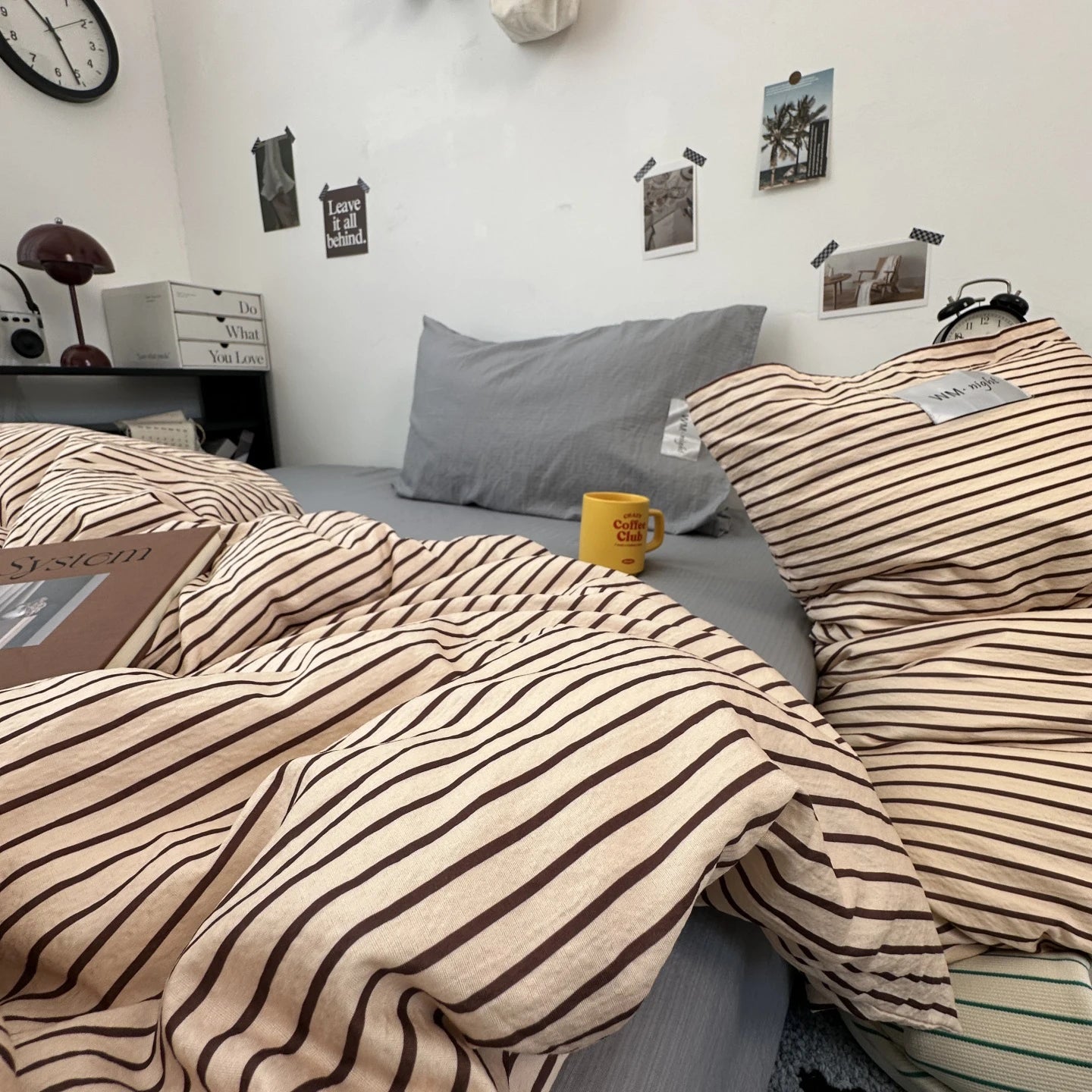 Minimalist Stripe Bedding Collection - WhisperLinens