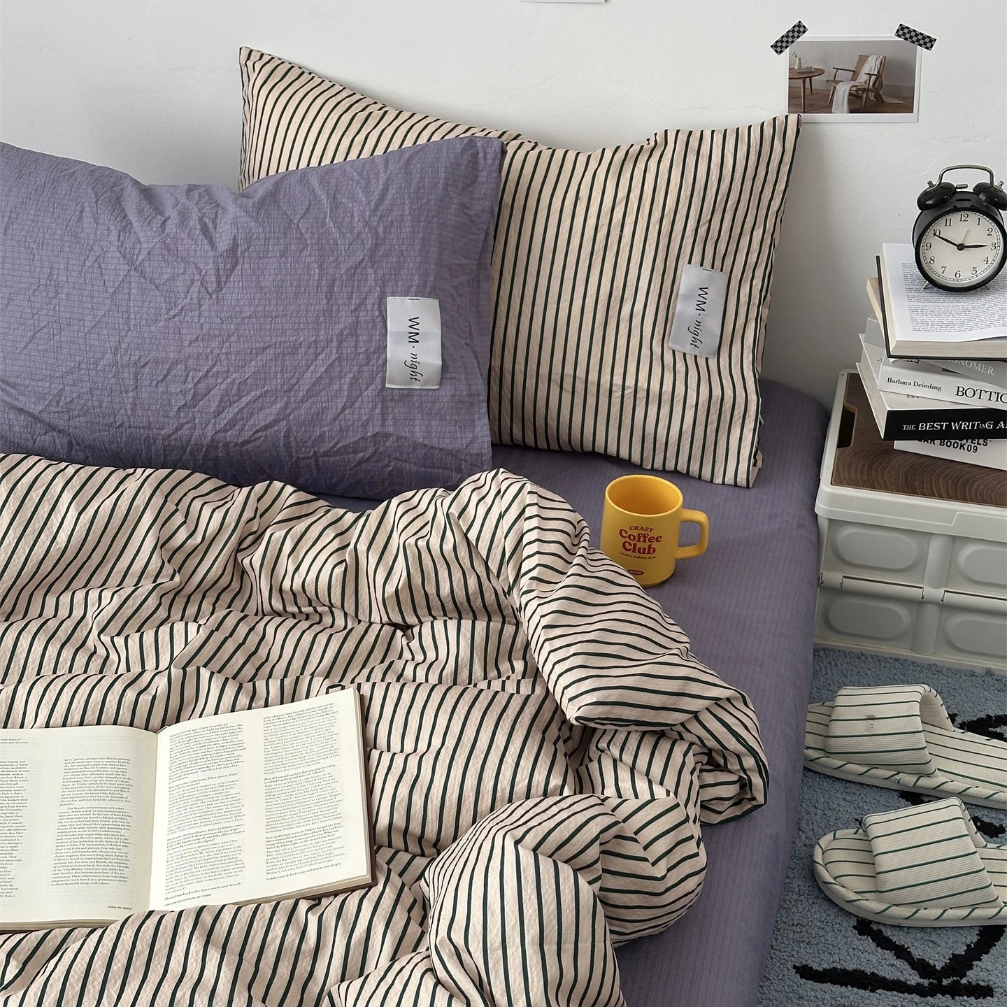 Minimalist Stripe Bedding Collection - WhisperLinens