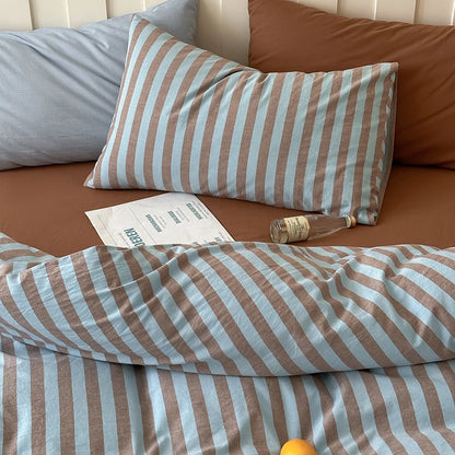 Pinstripe Cotton Bedding Set