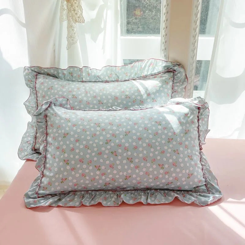 Rose Cottage Floral Ruffle Bedding Collection