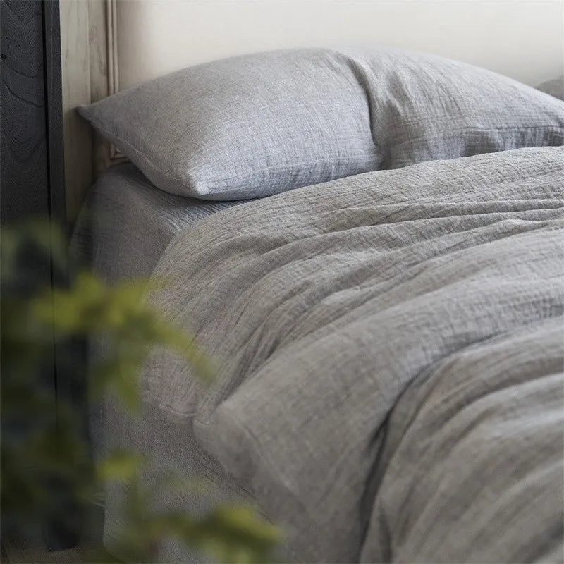 Rustic Comfort Bedding Set / Muted Ash Gray