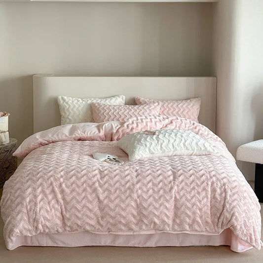 Winter Wonderland Bedding Set / Soft Pink (Option 2)