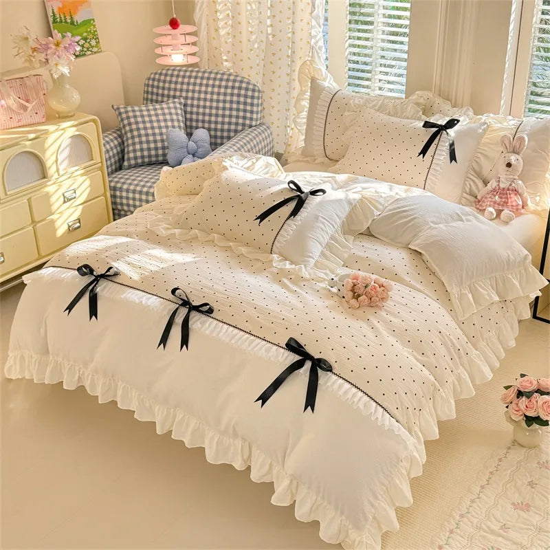 Sweet Bow Ruffle Bedding Collection