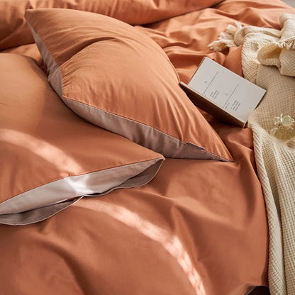 Tranquil Harmony Bedding Sets / Mocha Brown & Soft Cream