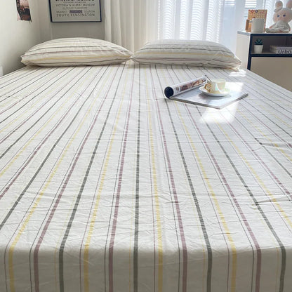 Heather Field Cotton Flat Sheet