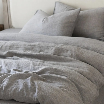 Rustic Comfort Bedding Set / Muted Ash Gray