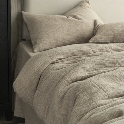 Rustic Comfort Bedding Set / Muted Ash Gray