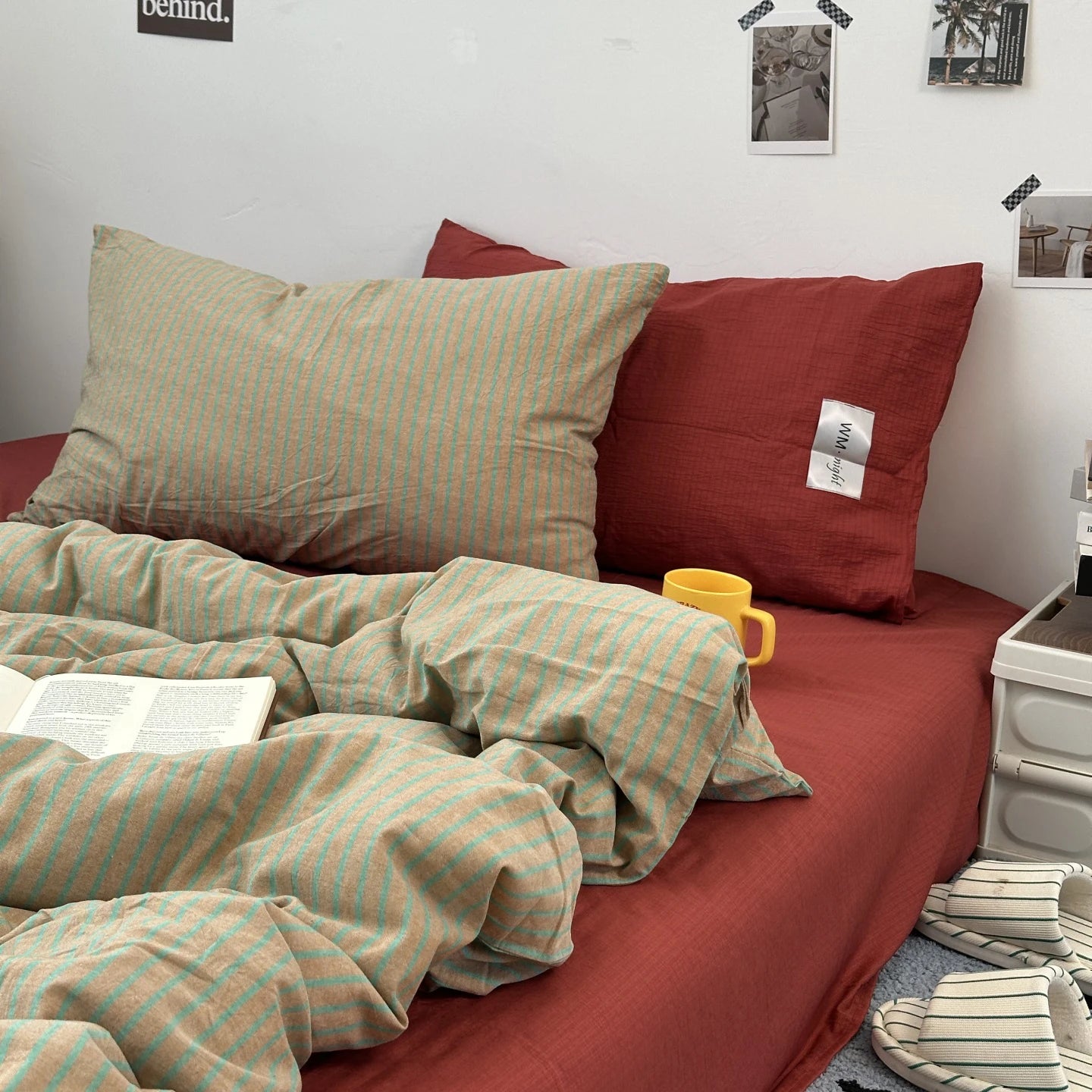 Minimalist Stripe Bedding Collection - WhisperLinens