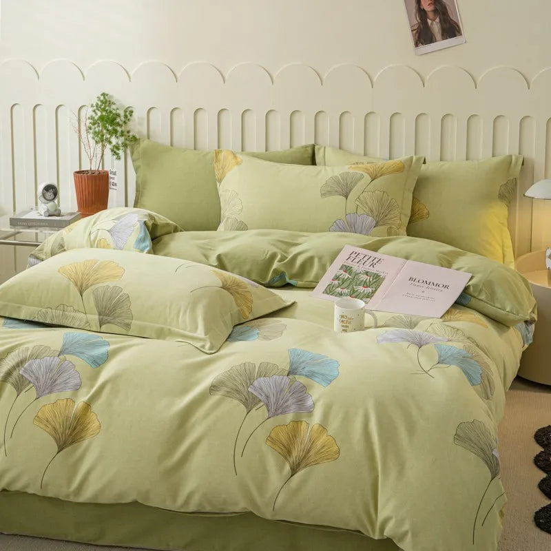 Golden Ginkgo Dreams Bedding Set