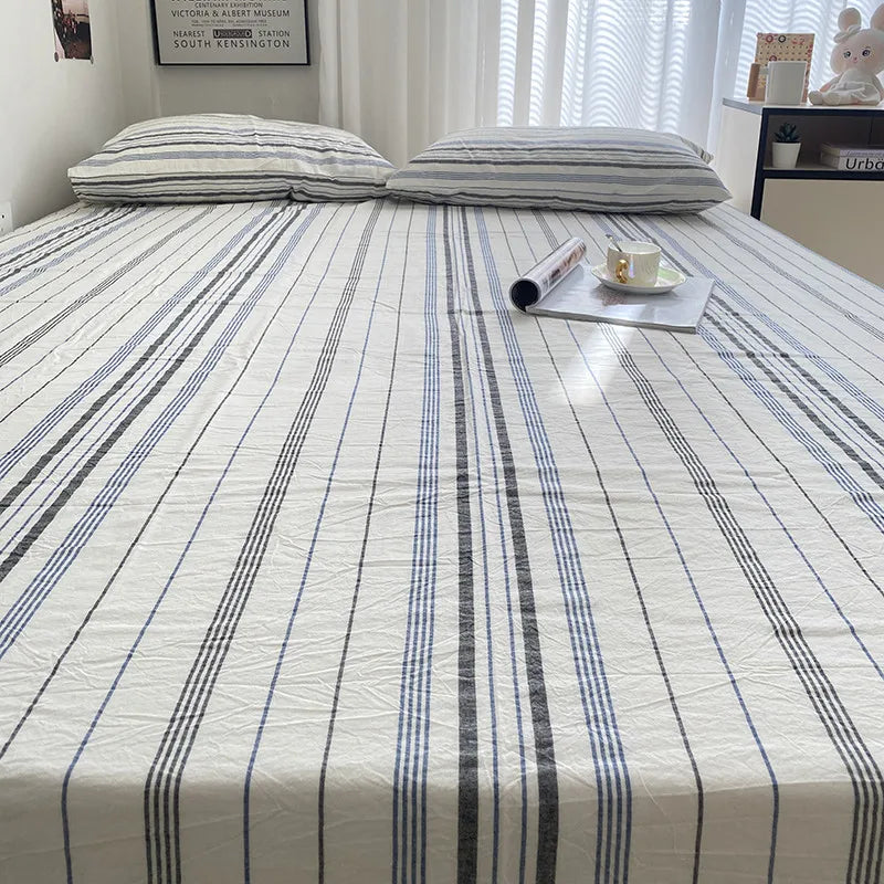 Navy Marine Cotton Flat Sheet