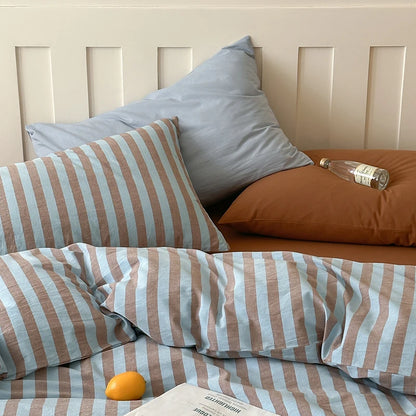 Pinstripe Cotton Bedding Set
