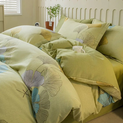 Golden Ginkgo Dreams Bedding Set