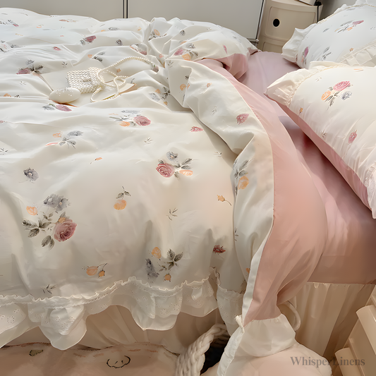 Blushing Rose Delight Bedding Set