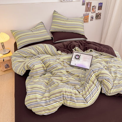 Retro Stripe Bedding Set