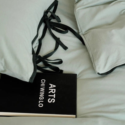 Adira Bow-Tie Jersey Cotton Bedding Set - WhisperLinens