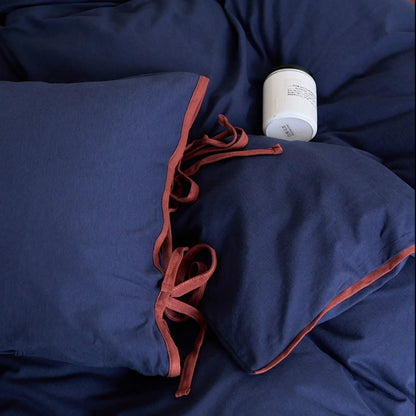Adira Bow-Tie Jersey Cotton Bedding Set - WhisperLinens