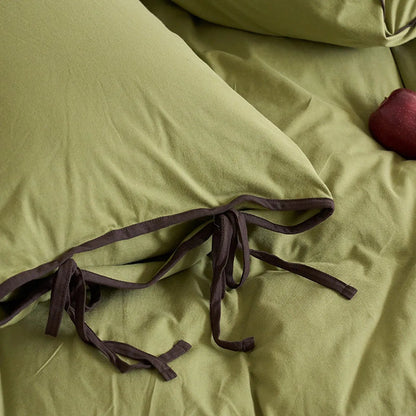 Adira Bow-Tie Jersey Cotton Bedding Set - WhisperLinens