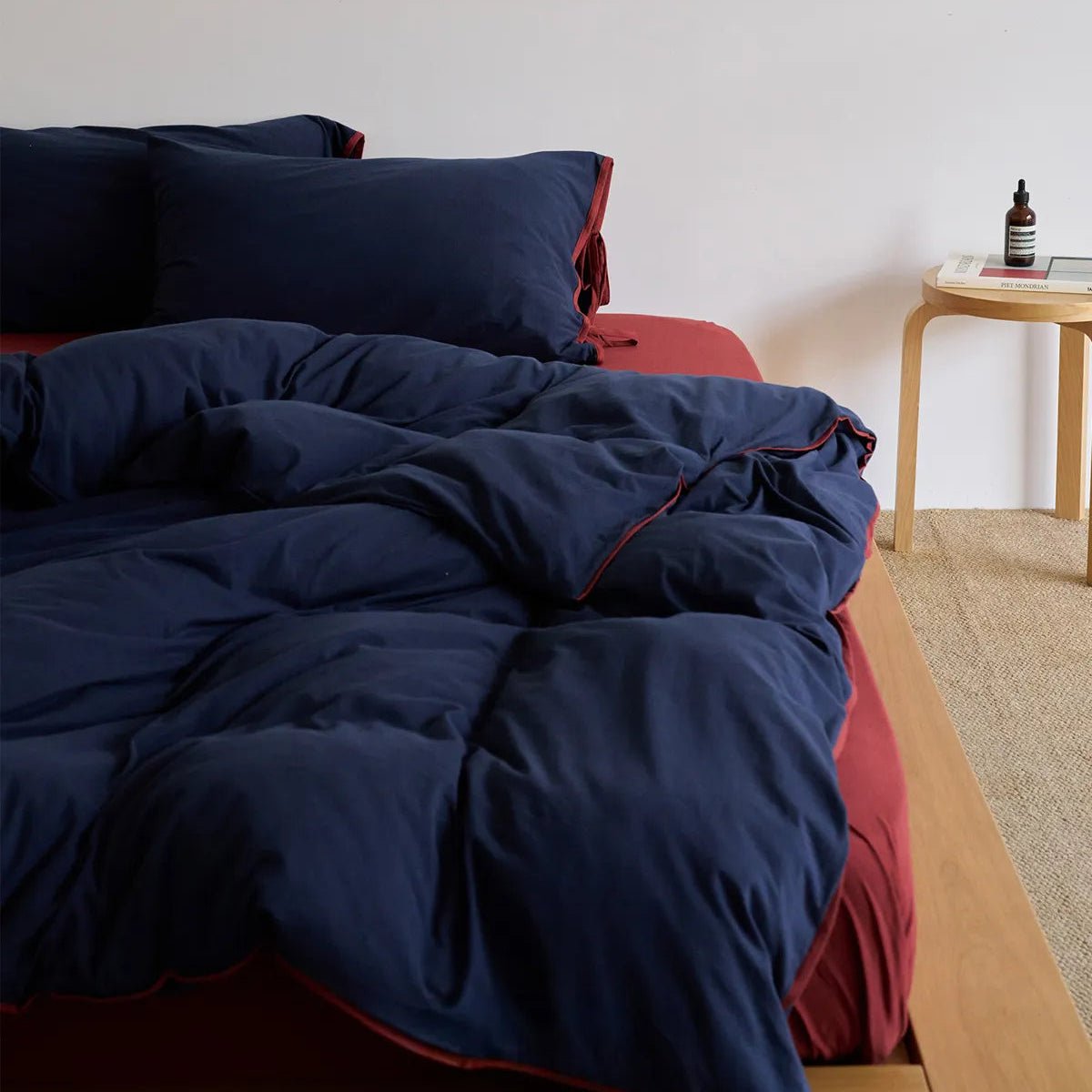 Adira Bow-Tie Jersey Cotton Bedding Set - WhisperLinens