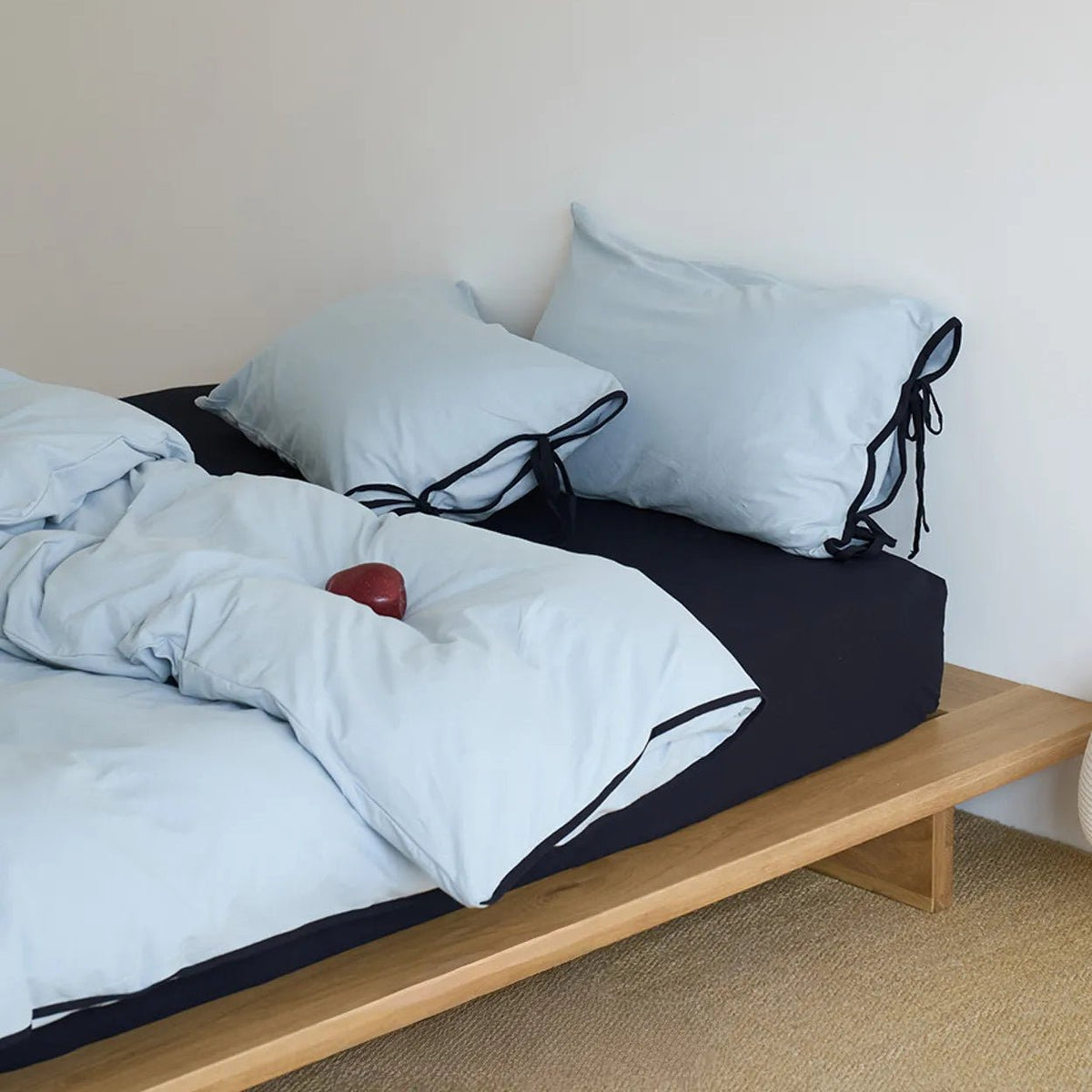 Adira Bow-Tie Jersey Cotton Bedding Set - WhisperLinens