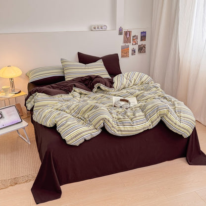 Retro Stripe Bedding Set
