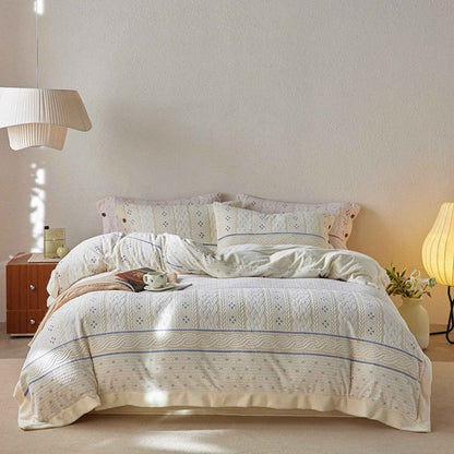 Alcott Braided Cable Velvet Bedding Set