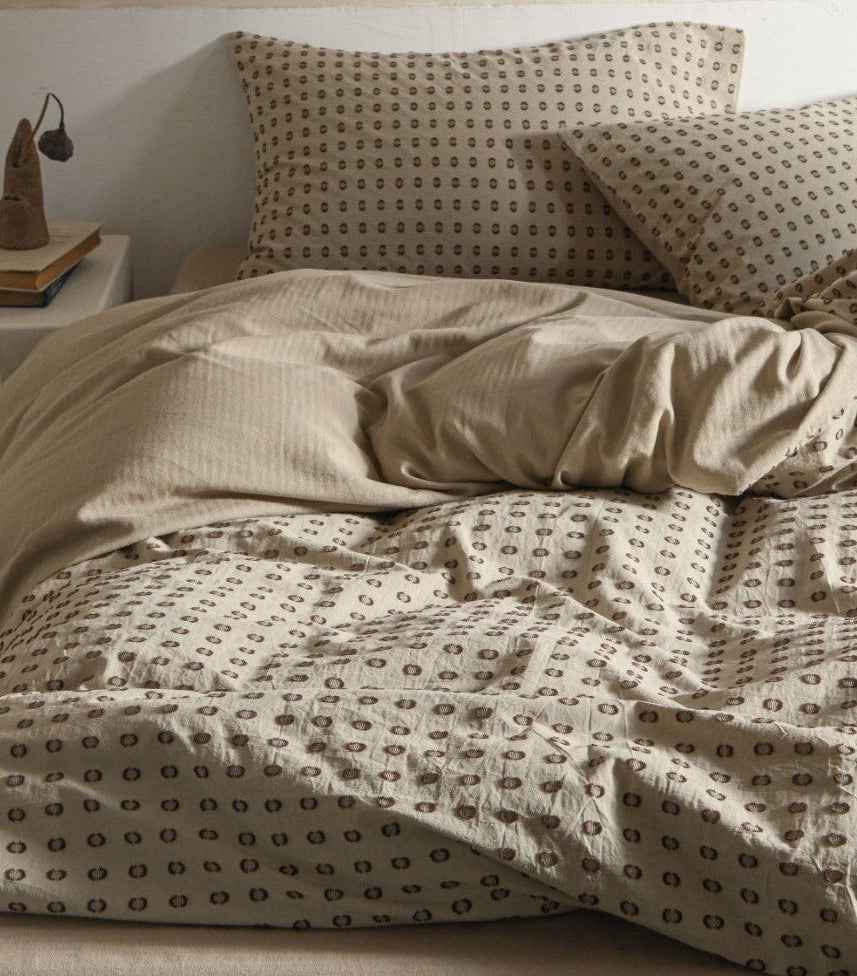 Amberlyn Polka Dot Cotton Bedding Set