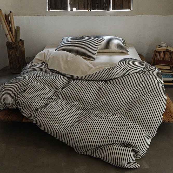 Ashcombe Striped Linen Bedding Set