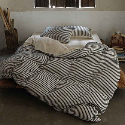 Ashcombe Striped Linen Bedding Set