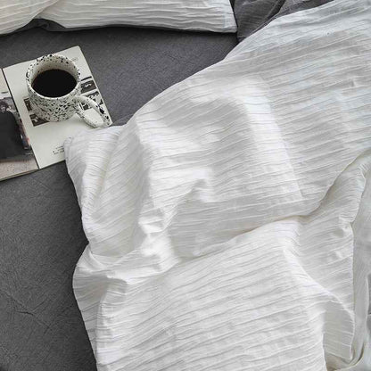 Ashwyn Crinkle Texture Cotton Bedding Set