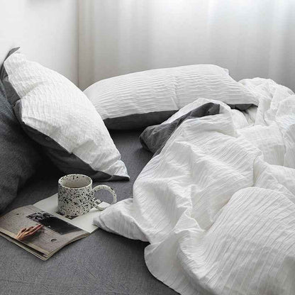 Ashwyn Crinkle Texture Cotton Bedding Set