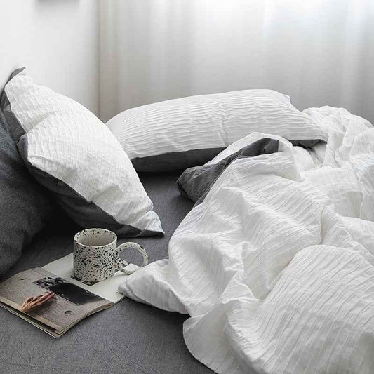 Ashwyn Crinkle Texture Cotton Bedding Set