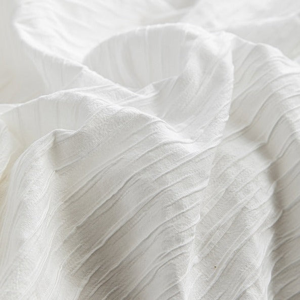 Ashwyn Crinkle Texture Cotton Bedding Set - WhisperLinens