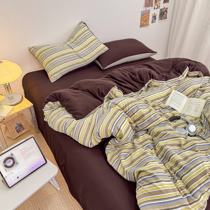 Retro Stripe Bedding Set