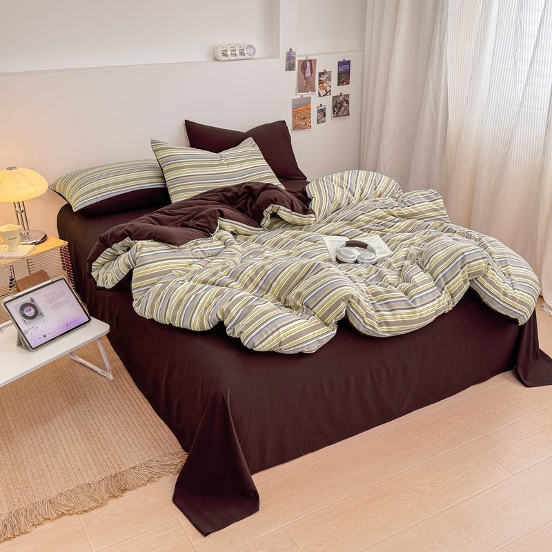 Retro Stripe Bedding Set