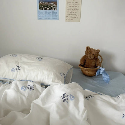 Blossom Poem Cotton Bedding Set - WhisperLinens