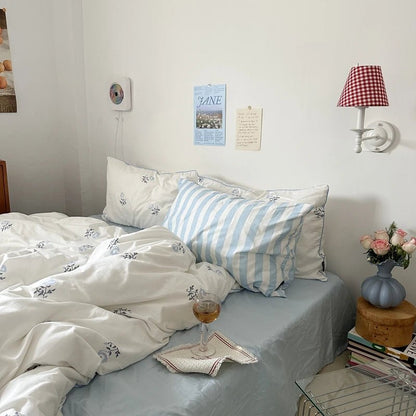 Blossom Poem Cotton Bedding Set - WhisperLinens