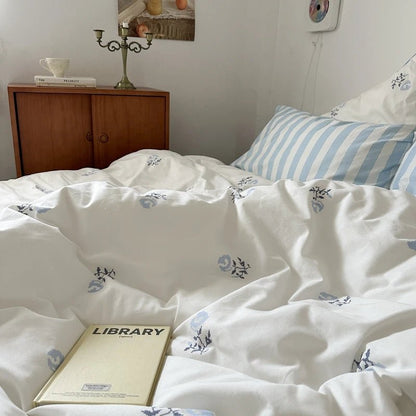Blossom Poem Cotton Bedding Set - WhisperLinens