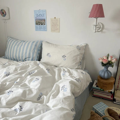 Blossom Poem Cotton Bedding Set - WhisperLinens